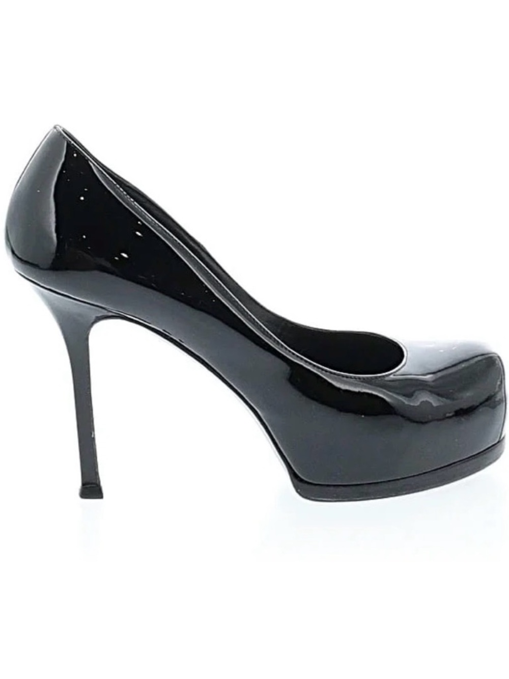 Yves Saint Laurent Glossy Black Heels